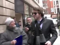 Celebrity Video Sightings in London Stock Footage