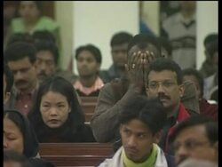 Celebrations cancelled in deference to tsunami victims; mass held News Clip