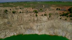 Bulgaria Abandoned Copper Mine Stock Footage