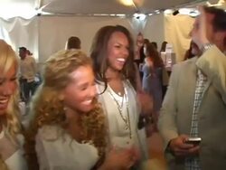 My Scene Fab Faces Dolls Celebrity Retreat Produced by Backstage Creations at the 2006 Teen Choice Awards Stock Footage