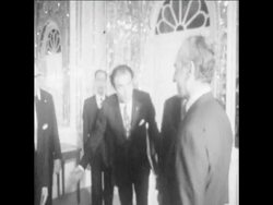 SYND 9 4 71 EGYPTIAN FOREIGN MINISTER RIAD MEETS IRANIAN SHAH REZA PAHLAVI IN TEHERAN News Clip
