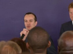 SPEECH - Danny Lopez British Consul General in New York talks about innovation, he announces that the GREAT Tech Awards will take place in October at  UK Prime Minister David Cameron and Prince Harry of Wales at  The GREAT Tech Awards Announcement in NYC Stock Footage