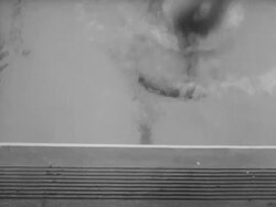 Lillian 'Pokey' Watson Ties Swim Record Stock Footage