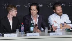 NEW TOM HARDY ON LEGALISING DRUGS AND NICK CAVE ON SEX AND VIOLENCE AT THE LAWLESS PRESS CONFERENCE News Clip