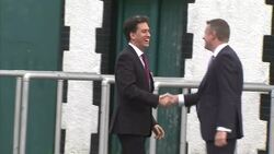 Ed Miliband Arrives At 'People's Question Time' Event News Clip