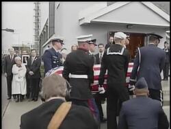 The body of former U.S. Sen. Ted Stevens arrives at a church in downtown Anchorage, Alaska, where his body will lie in repose. Stevens died in a plane crash and was the longest-serving Republican senator in U.S. history. Instructional Video