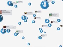 social network white Stock Footage