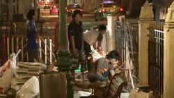 Memorial at Bangkok Bombing Shrine Stock Footage