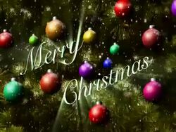Merry Christmas Composite Stock Footage