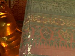 Pan Left Reclining Buddha Bangkok Thailand Stock Footage