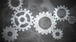 Abstract Gears Loopable black and white Stock Footage