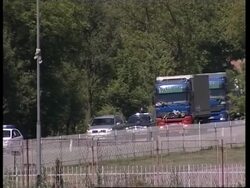 WRAP Bodies from Srebrenica massacre arrive for reburial ADDS vox News Clip