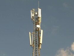 Mobile antenna Stock Footage