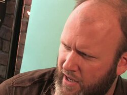 Crooked Fingers Interview (clip 6) Stock Footage