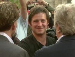 2008 Dubai International Dubai Film Festival Charles Roven Award Stock Footage