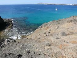 Seascape and Boats, Canary islands HD Video Stock Footage