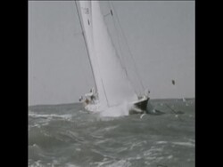 SYND 14-4-74 WINNER OF ROUND THE WORLD YACHT RACE SAILS INTO PORTSMOUTH Instructional Video