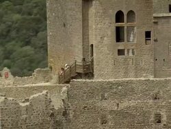 Queribus Castle Stock Footage