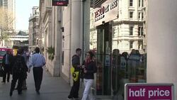 CLEAN : STOCKSHOTS: UK supermarket Tesco slides into first half loss News Clip