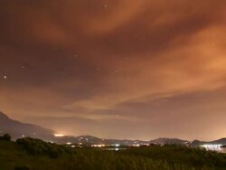 Sunset to night, time lapse Stock Footage