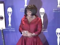 23rd Annual Rock and Roll Hall of Fame Induction Ceremony press room Stock Footage