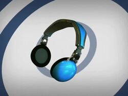 Blue Headphone Stock Footage
