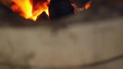 close up : Grill crab Stock Footage