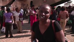 Evacuees, mostly women and children, arrive by military plane from Juba Instructional Video