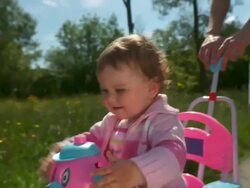 Child Riding A Bike Stock Footage