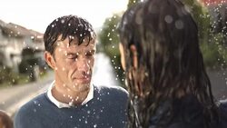 HD Super Slow-Mo: Woman Slapping A Man Stock Footage