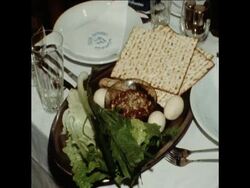 UPITN 4 4 80 AMBASSADOR OF ISRAEL AND WIFE AT SYNAGOGUE AND DINNER News Clip