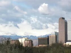 HD video Denver Colorado rain storm time lapse Stock Footage
