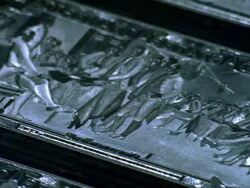 ECU, TU, Engraved chrome plate of American two dollar bills, Washington DC, USA Stock Footage