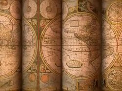 (Loop) Old World Map Stock Footage