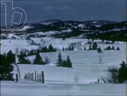 The Laurentian Mountains in Quebec, 1930s - general views and panorama Stock Footage