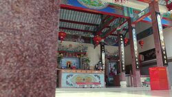 Chinese shrine temple,Dolly shot Stock Footage