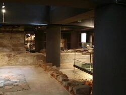 Roman Barcino, Roman remains, Barcelona, Spain. Stock Footage
