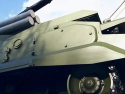 Self-propelled anti-aircraft weapon Stock Footage