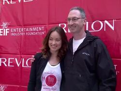 Olivia Wilde and Alan Ennis at 16th Annual EIF Revlon Run/Walk For Women Stock Footage