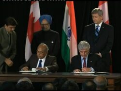 Canada and India sign nuclear cooperation agreement News Clip