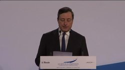 Mario Draghi says he sees little short term inflationary risk within eurozone News Clip