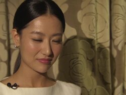 INTERVIEW - Michelle Bai on the training she had to do, not being sporty, doing something different at  'Kung Fu Jungle' Interview Stock Footage