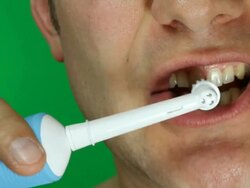 Brushing Teeth Stock Footage