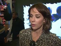 INTERVIEW: Jennifer Grey on what it was like to compete on dancing with the stars. Stock Footage