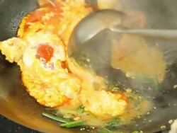 Stir Fire Crab Stock Footage