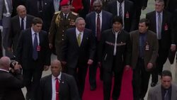CLEAN : Foreign leaders in Caracas for Maduros News Clip
