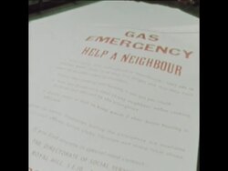SYND 15-2-73 EFFECTS OF GAS WORKERS INDUSTRIAL ACTION AND OLD PEOPLE MOVED News Clip