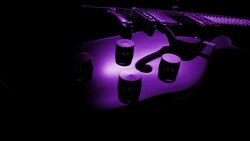 Electric Guitar On Black Background. Tracking Shot Stock Footage