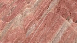 View of rainbow mountains in Zhangye Danxia Landform, China Stock Footage