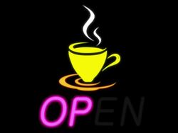 Open sign Stock Footage